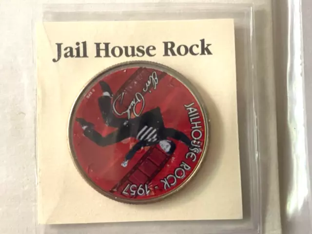 Elvis Presley Movie Coin Collection Colorized Half $ Jail House Rock