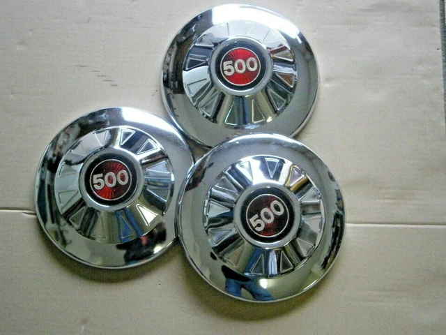 Coprimozzo Per FIAT 500 - Cromato, ABS, Compatibile 2012-2022, Numero OE 68078419AC - Foto 6