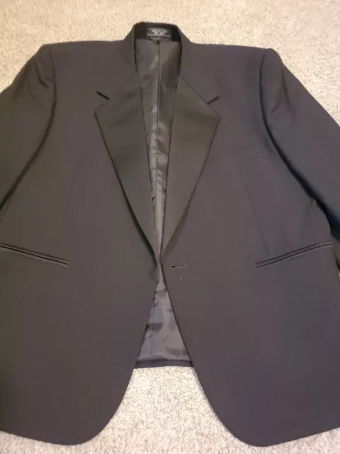 MEN'S BERT PULITZER TUXEDO JACKET Black 100% Pure Wool Size 44S *Read