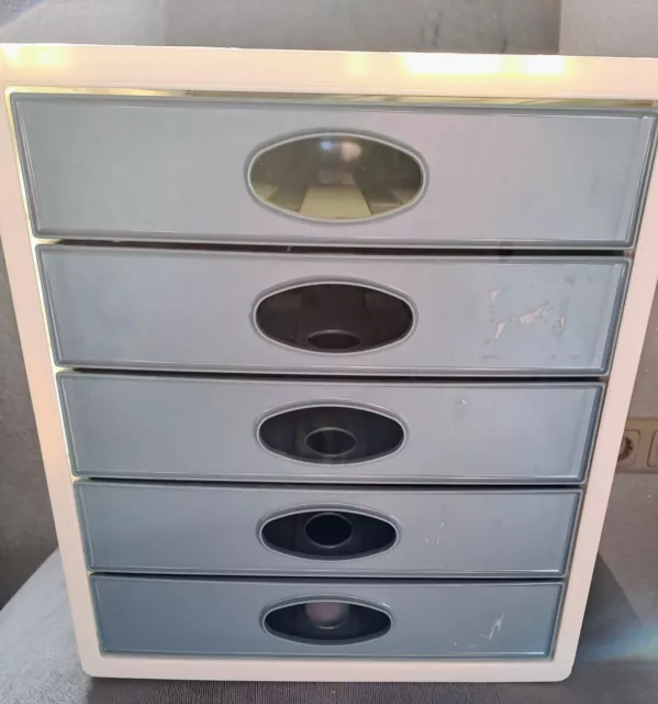 5 Fächer Schubladenbox 5 Schübe Ablagebox Kunststoff Ablage  Ablagesystem