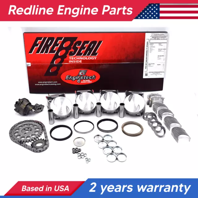 7.4 VORTEC Engine Rebuild Overhaul Kit FITS 1998-2000 Chevrolet GMC 454 7.4L "J"