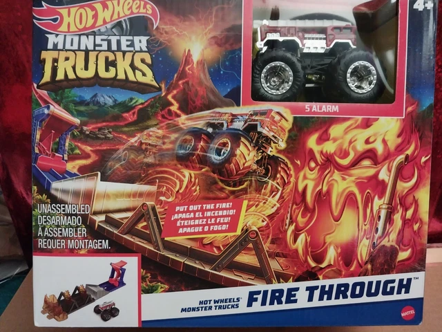 Hot Wheels Monster Trucks Arena Smashers 5-Alarm Fire Crash Challenge  Playset with 1 Toy Truck