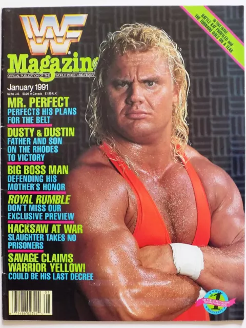 Wwf Magazine January 1991 Mr Perfect Cover Wrestling Wwe Wcw Royal Rumble