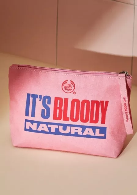 Borsa vuota trucco trucco The Body Shop ""It's Bloody Natural"" riutilizzabile