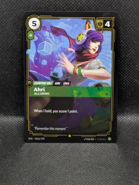 RIFTBOUND - LEAGUE of Legends TCG: Origins (OGN) - Ahri Alluring - 066a ...
