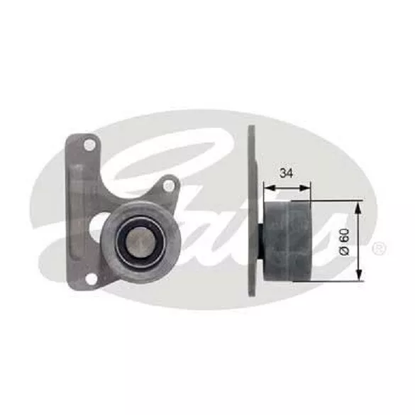 Galet enrouleur de courroie de distribution GATES - T42068