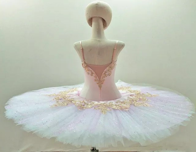 New Professional Classical Pink Ballet Tutu Skirt for Kids Women Dance Costumes 2