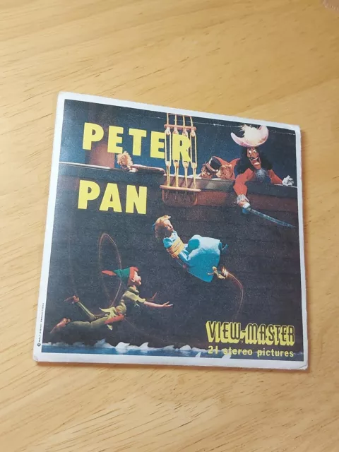 1957 Peter Pan VIEW MASTER B-372 3 reels, Booklet etc Viewmaster Walt Disney
