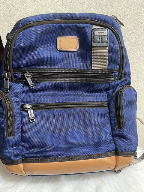 TUMI ALPHA BRAVO Knox backpack **rare blue geo-print**