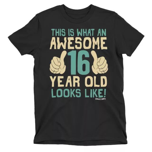 T-shirt adolescente ragazzo 16 ° compleanno biologica FANTASTICA 16 anni regalo top adolescente