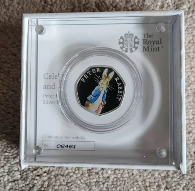 2019 Beatrix Potter Silver Proof 50p