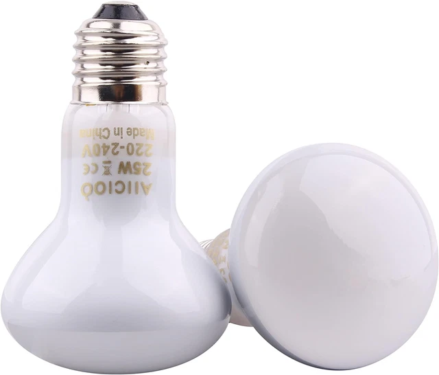 AIICIOO Reptile Basking Lamp Bulb - 25W Heat Lamp Bulb Daylight Basking Light 2