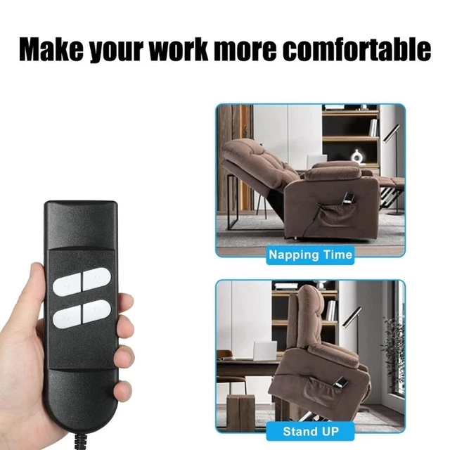 SENIOR FRIENDLY ELECTRIC Bed Controllers 4 Tactile Button Ergonomic ...
