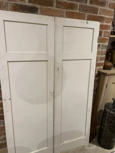 Reclaimed Painted Pine Cupboard Doors. Free Postage