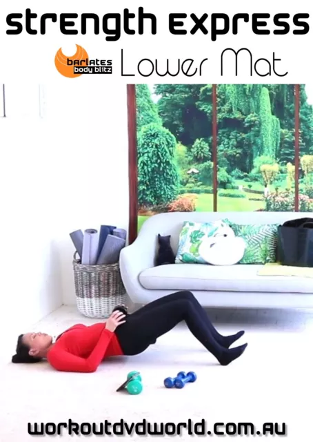 15 min Lower Body Mat and Weights DVD - Barlates Strength Express Lower Mat DVD