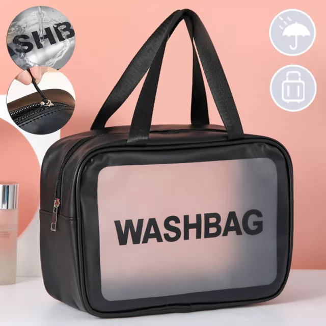 Reise Kulturbeutel Transparente Kosmetiktasche Makeup Kulturtasche Waschtasche