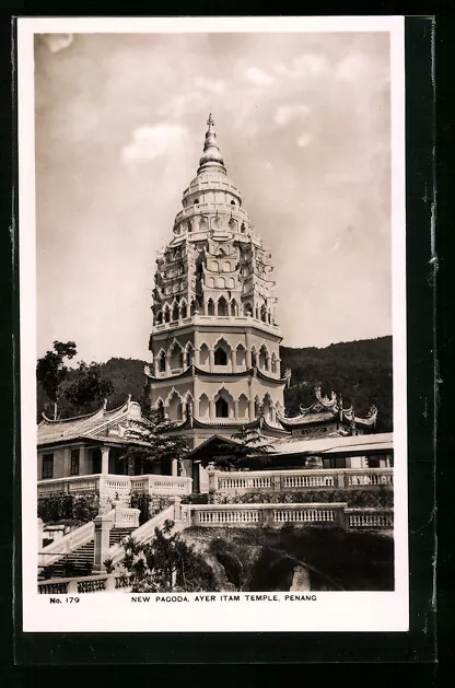 Ansichtskarte Penang, Ayer Itam Temple, New Pagoda