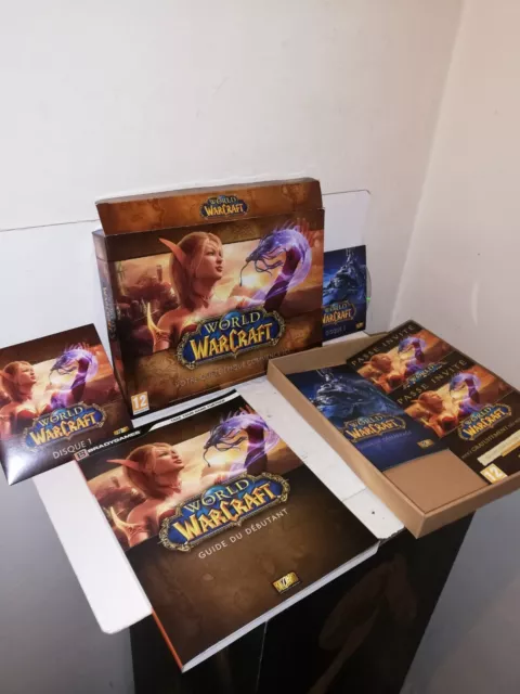 Coffret Jeu Pc World Of Warcraft  Guide Du Debutant + 2 Disque Blizzard Wow