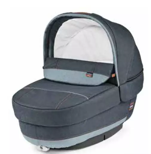 Peg Perego Premium Carrycot - Denim Blue - Brand New with Tags
