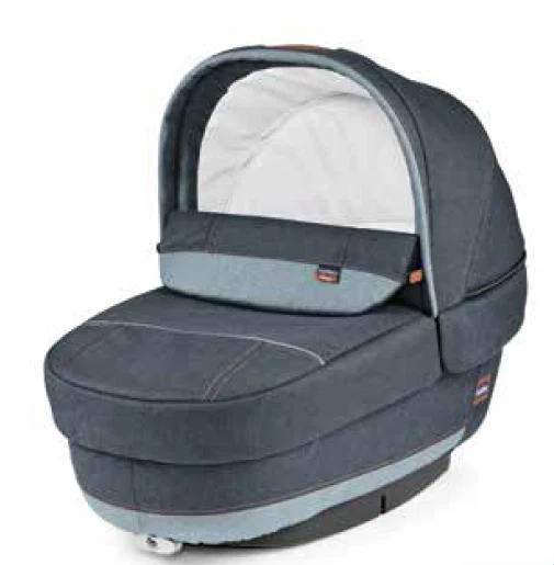 Peg Perego Premium Tragetasche - Denim blau - brandneu mit Etikett