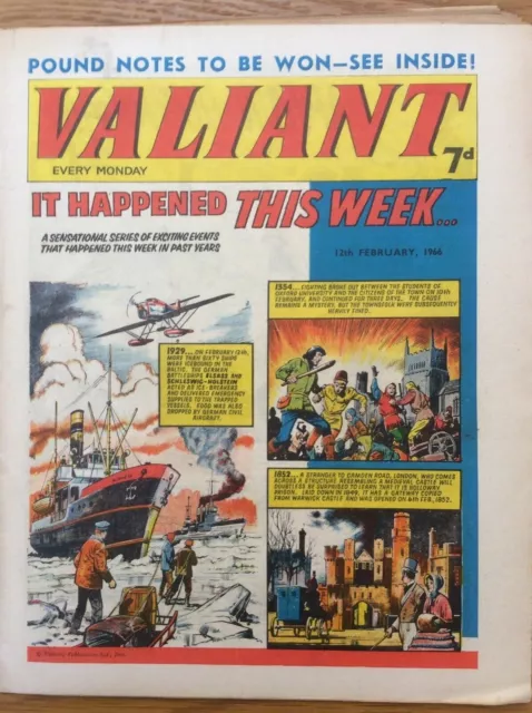 Valiant 12/2/66 The Steel Claw, Kelly’s Eye, Mytek The Mighty Fleetway UK Comic