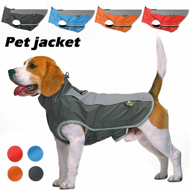 Warm Pet Dog Coats Jacket Outdoor Clothes Waterproof Winter Vest Puppy Coat UK
