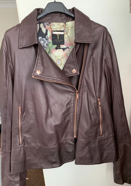 Ted baker lizia leather jacket sale