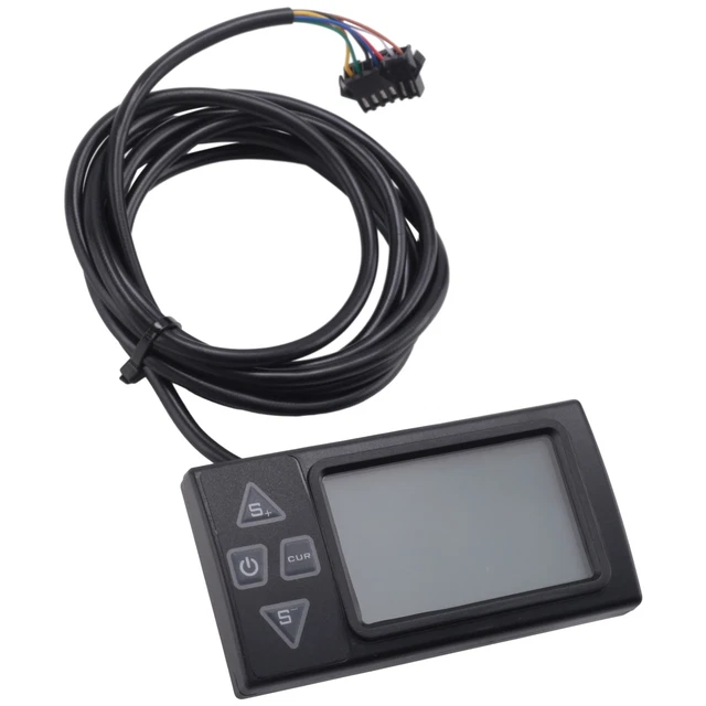 Kznifmk LCD Display Für E-Bike 48V E-02N - Intelligenter Tacho Mit SM-Stecker