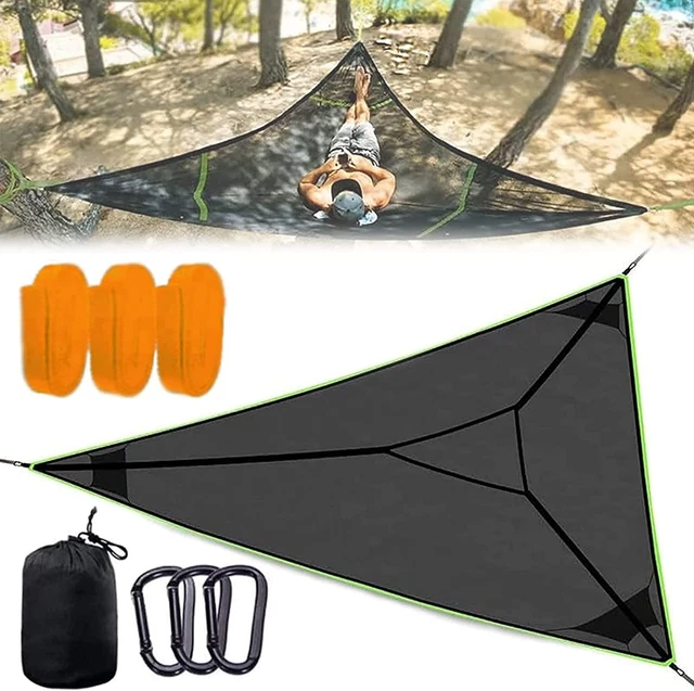 Triangle Hammock - Multi Person 3 Point,Triangle Camping Black