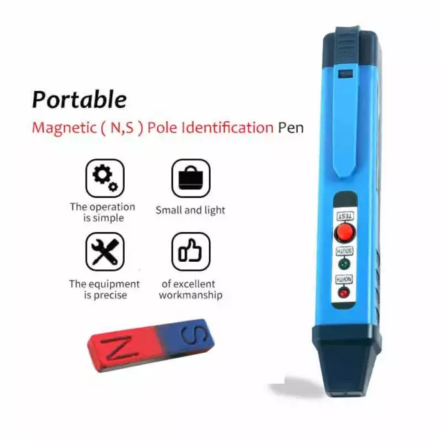 N,S Polar Identification Pen Magnetic Field Magnet Pole Detection Polarity test