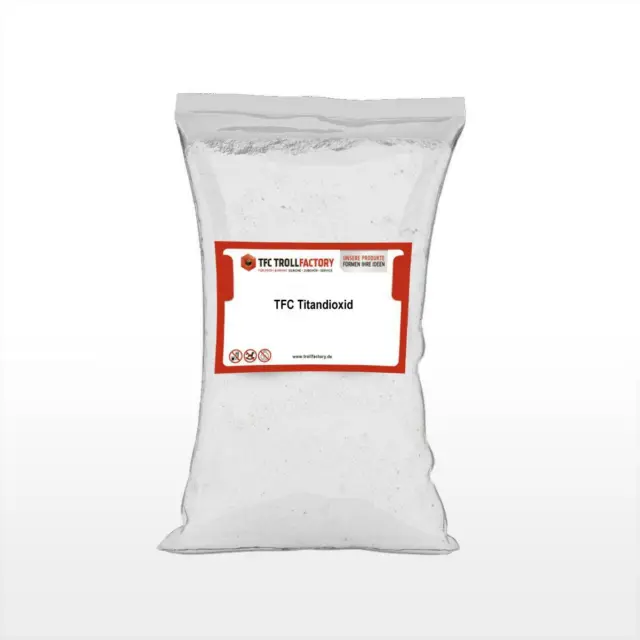 TFC Titandioxid Pulver Titanweiss Farbpigmente Weißmacher CI 77891 Pigment 500g
