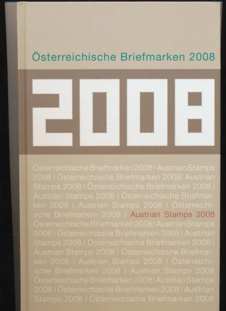 Österreich Jahrbuch 2008 Postfrisch - Inkl. Buntdrucken - Nominale Eur 75,00