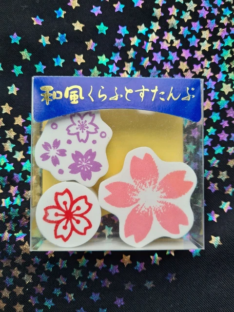 Craft Stamp Block Stylised Flower Floral Card Making Scrapbooking Stamping