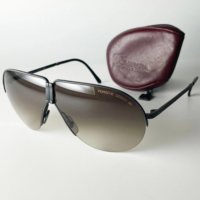 VINTAGE 80'S CARRERA PORSCHE DESIGN 5628 Folding sunglasses black Scarface 5622 £97.00 PicClick UK