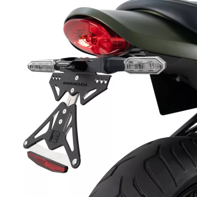 Support Plaque D'Immatriculation Réglable [Barracuda] - pour Kawasaki Z 900 Rs (