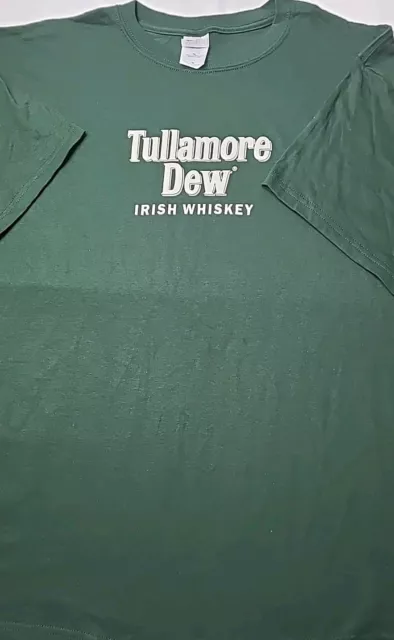 TULLAMORE DEW Irish Whiskey Men’s XL T-Shirt Green St.Patrick's Day Swag