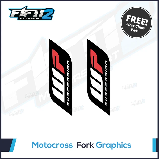 WP SUSPENSION UPPER Fork Decals Logo only Motocross Graphics Stickers