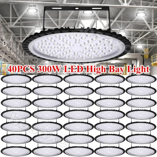 4Pcs 300W UFO Led High Bay Light Commercial Factory Garage
