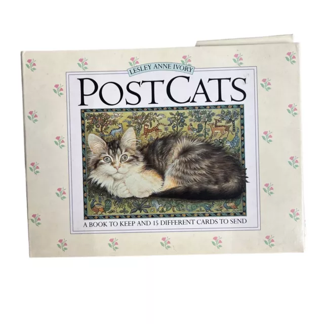 PostCats By Lesley Anne - Book + 15 Different Postcards Of Cars NICE