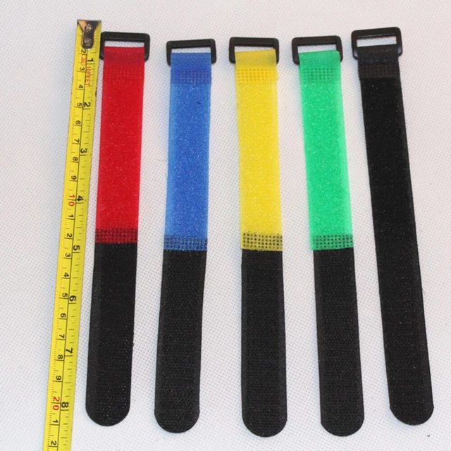 Set di 6 fascette di fissaggio riutilizzabili per fascette e fascette per PC