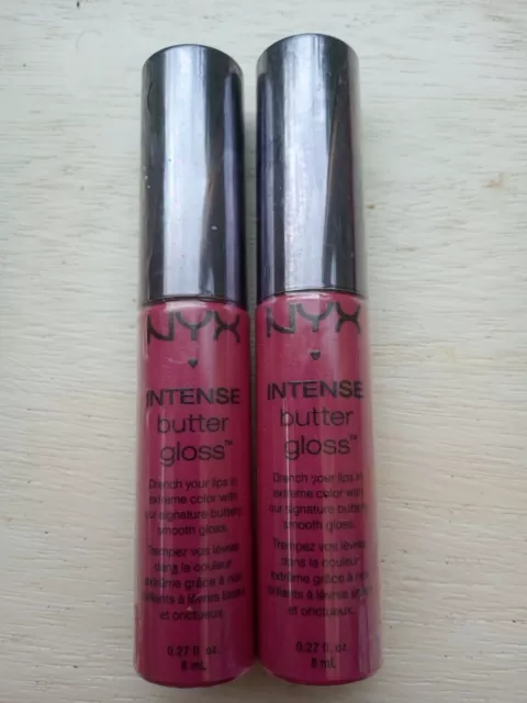 Nyx Intense Butter Gloss IBLG12 Spice Cake Bundle of 2 x 8ml