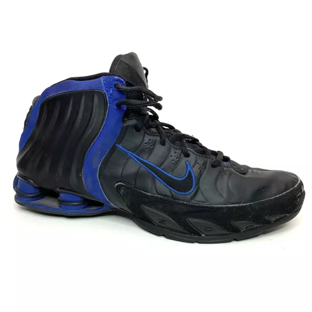 NIKE SHOX Lethal TB Zoom Basketball Sneakers 13 Black Blue 2005 VC $35.99 PicClick