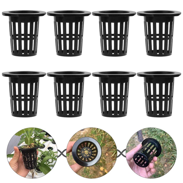 50 Pcs Pflanzkorb Für Hydroponische Pflanzen Mesh-Blumentopf Körbe Hydroponik