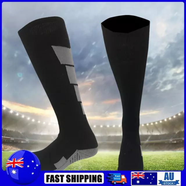 Calf Support Socks Antifatigue Shin Guards Sock for Outdoor Sport (L Black)