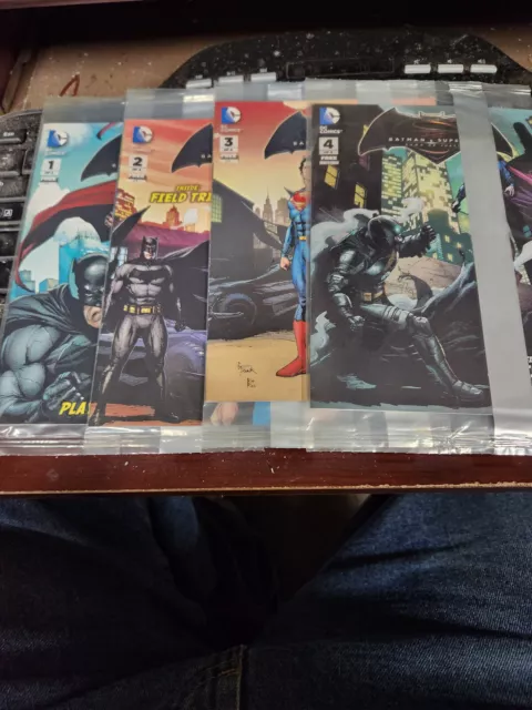 Juego de mini cómics de cereal de Batman v Superman: Dawn of Justice (DC) de General Mills 1-4