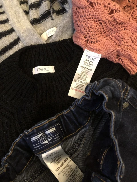 Girls age 3-4 years clothes bundle next river island top leggings dress Cardigan 2