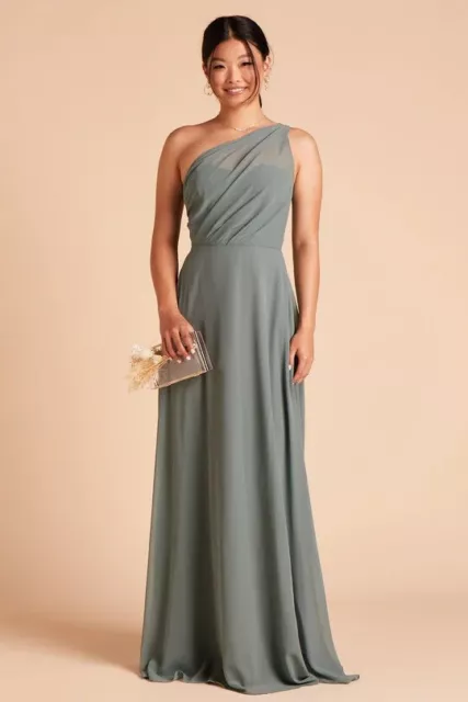 Birdy Grey KIRA DRESS CHIFFON SEA GLASS NEW NWT BRIDESMAID WEDDING Large