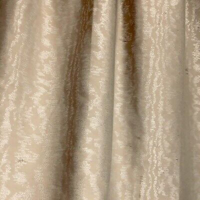 Merlot Bodega Drape Morie Drapery Curtain One Panel Beige Silver Semi -Shiny New