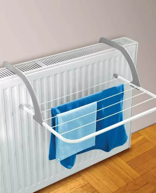 Radiateur pliant aérateur porte-vêtements séchoir séchage rack suspendu rail blanchisserie