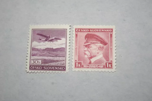 Böhmen & Mähren 1939 Mi A1+B1   *Freimarken  Masaryk + Flugzeug*  postfrisch  DR